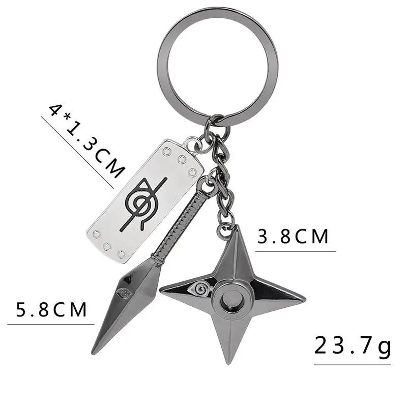 NARUTO Akatsuki Organization Cartoon Cute Metal Pendant Personalized Anime Backpack Pendant Anime Merchandise Wholesale