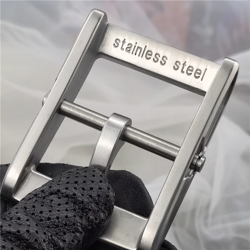 Luxury Stainless Steel Belt Buckle For Men Belt Leather Craft Clip Men Waist Western Belt Buckle 40mm Big Buckle Belt Man SK0015