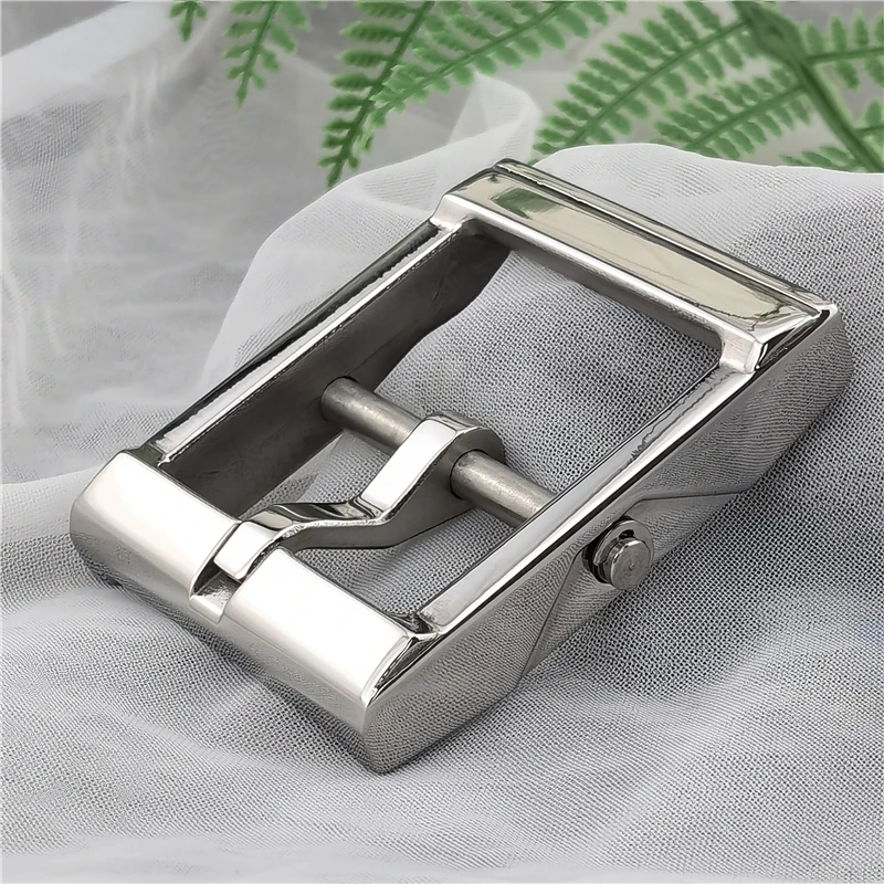 Luxury Stainless Steel Belt Buckle For Men Belt Leather Craft Clip Men Waist Western Belt Buckle 40mm Big Buckle Belt Man SK0015
