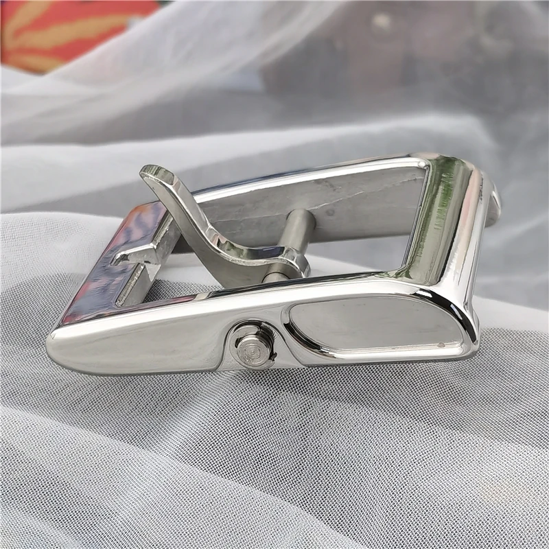 Luxury Stainless Steel Belt Buckle For Men Belt Leather Craft Clip Men Waist Western Belt Buckle 40mm Big Buckle Belt Man SK0015