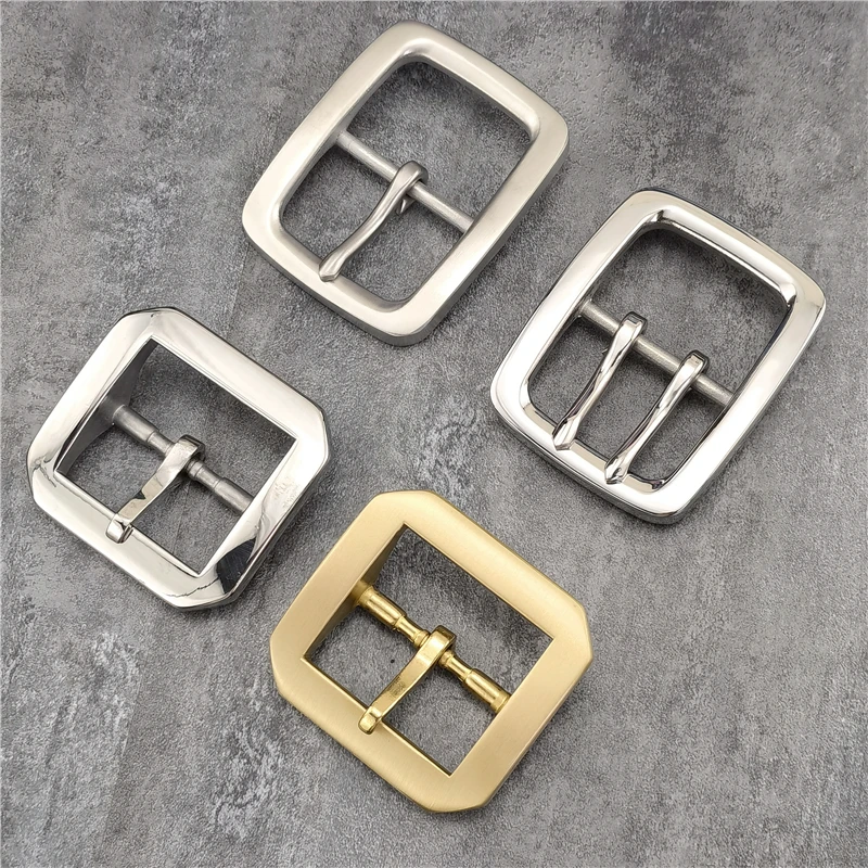 Luxury Stainless Steel Belt Buckle For Men Belt Leather Craft Clip Men Waist Western Belt Buckle 40mm Big Buckle Belt Man SK0015
