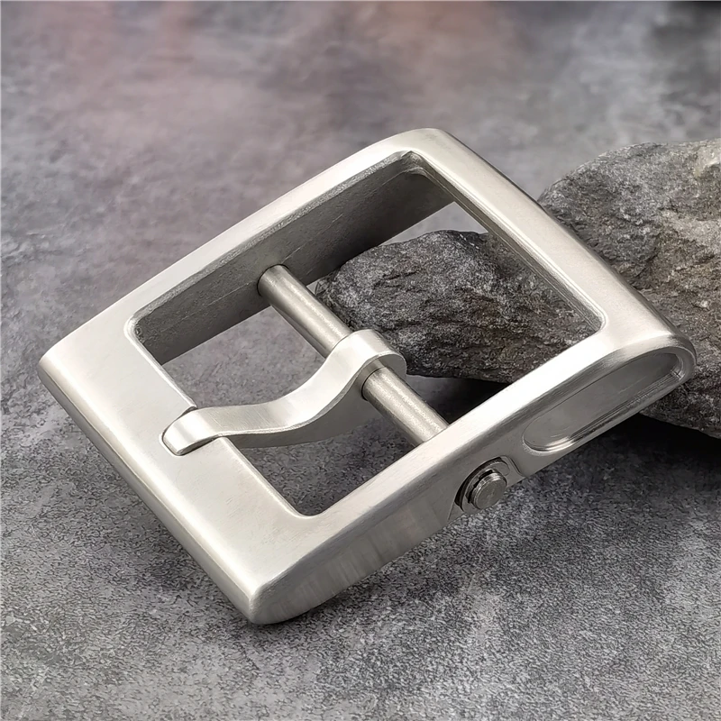Luxury Stainless Steel Belt Buckle For Men Belt Leather Craft Clip Men Waist Western Belt Buckle 40mm Big Buckle Belt Man SK0015