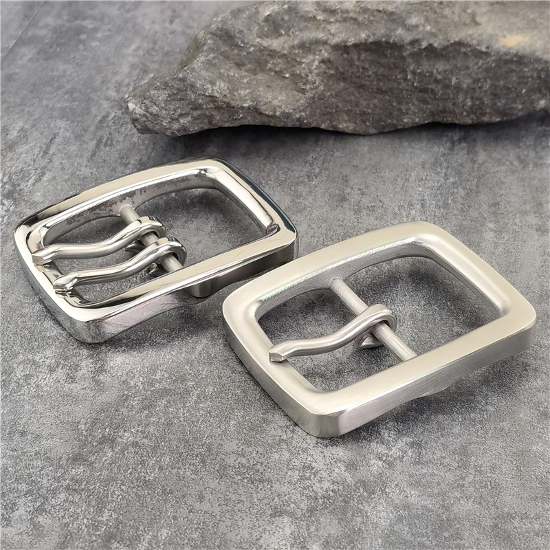 Luxury Stainless Steel Belt Buckle For Men Belt Leather Craft Clip Men Waist Western Belt Buckle 40mm Big Buckle Belt Man SK0015