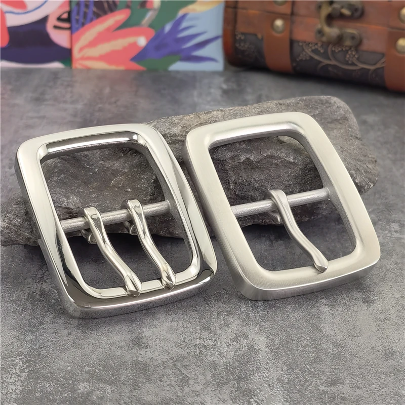 Luxury Stainless Steel Belt Buckle For Men Belt Leather Craft Clip Men Waist Western Belt Buckle 40mm Big Buckle Belt Man SK0015