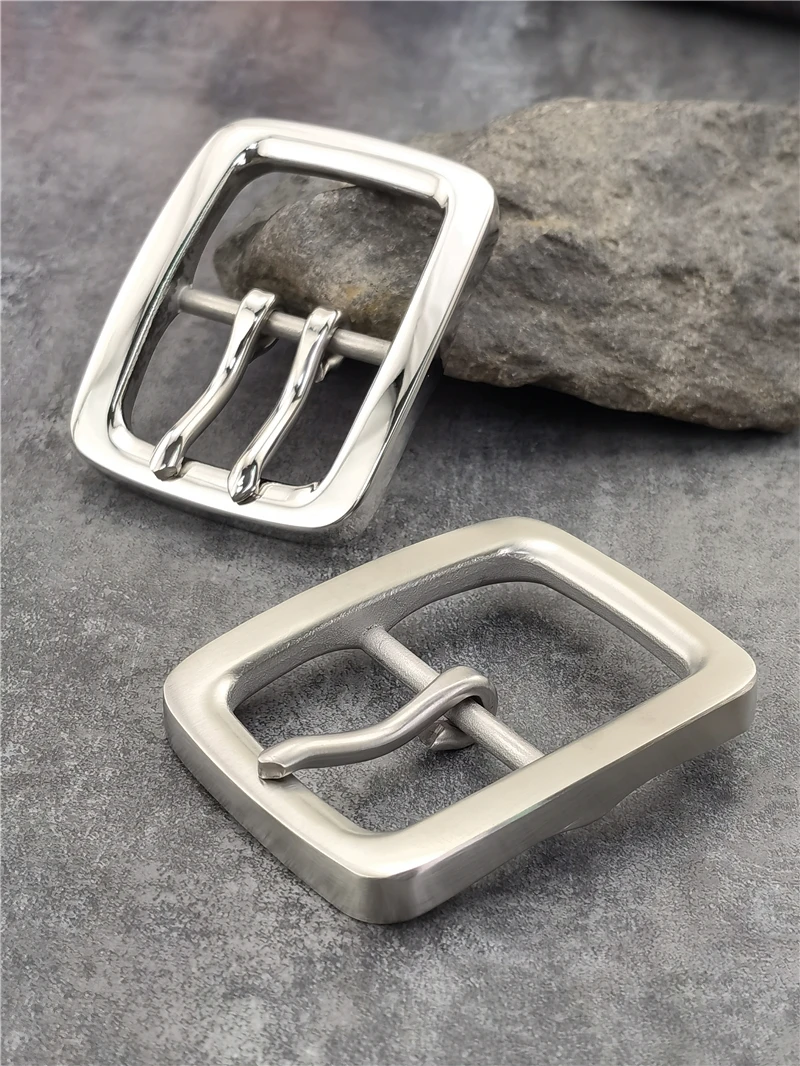 Luxury Stainless Steel Belt Buckle For Men Belt Leather Craft Clip Men Waist Western Belt Buckle 40mm Big Buckle Belt Man SK0015