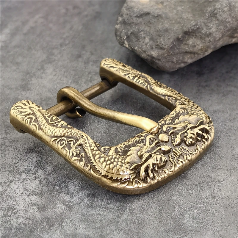 Heavy Solid Brass Belt Buckle For Men Belt Vintage Belt Buckle 40mm Leather Craft Diy Retro Cowboy Buckle Belt Men BK0547