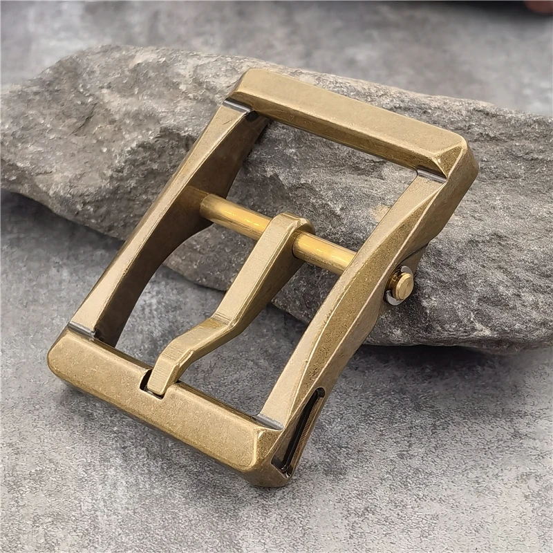 Heavy Solid Brass Belt Buckle For Men Belt Vintage Belt Buckle 40mm Leather Craft Diy Retro Cowboy Buckle Belt Men BK0547