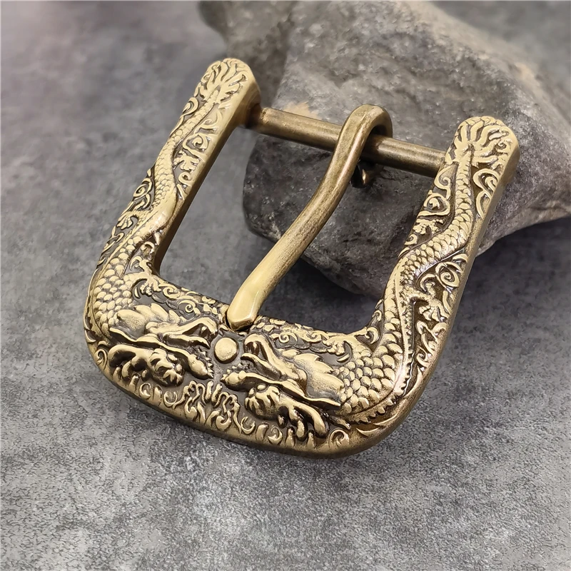 Heavy Solid Brass Belt Buckle For Men Belt Vintage Belt Buckle 40mm Leather Craft Diy Retro Cowboy Buckle Belt Men BK0547