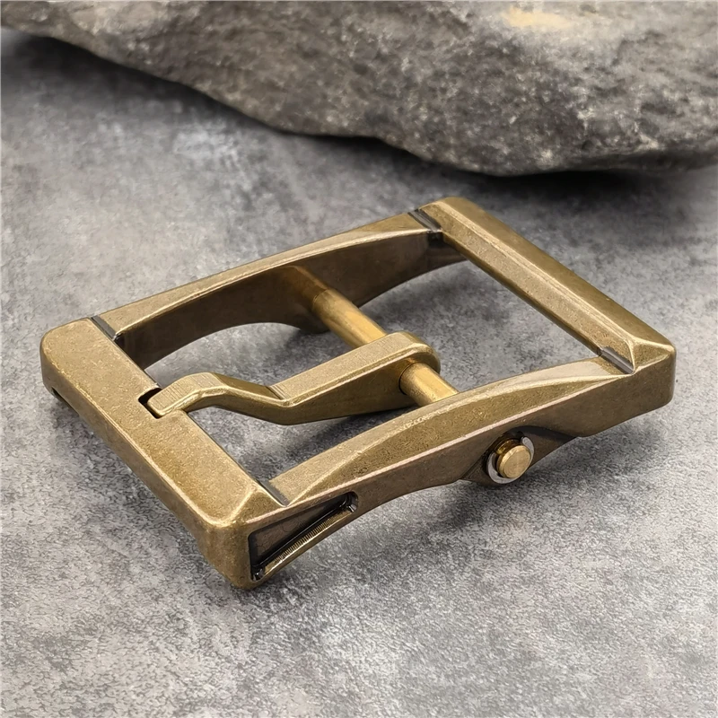 Heavy Solid Brass Belt Buckle For Men Belt Vintage Belt Buckle 40mm Leather Craft Diy Retro Cowboy Buckle Belt Men BK0547