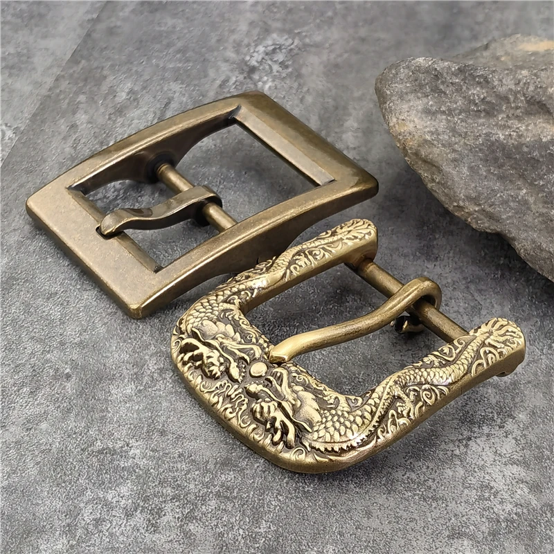Heavy Solid Brass Belt Buckle For Men Belt Vintage Belt Buckle 40mm Leather Craft Diy Retro Cowboy Buckle Belt Men BK0547