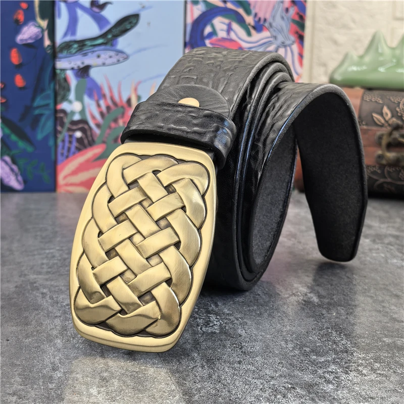 Luxury Belt Buckles For Men Metal Buckle For Belt Boucle Ceinture Riem Men Belt DIY Waistband Leather Craft Accessories AK0035B