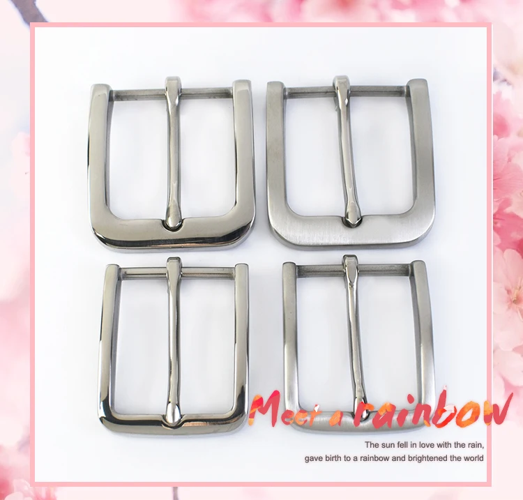 Deepeel 35/40mm Stainless Steel Belt Buckle for 33/38cm Leather Belts Men Jeans Pin Adjust Clasp Waistband Head DIY Accessories