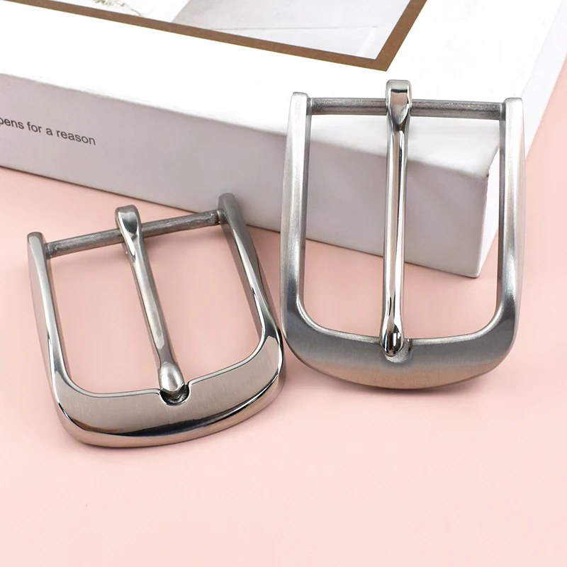 Deepeel 40mm Solid Stainless Steel Belt Buckles Men's Jean Waistband Clasps Suit Pants Pin Buckle DIY Leather Craft Accessories