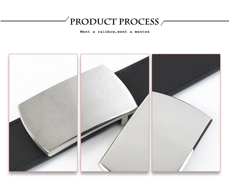 Deepeel 40mm Pure Stainless Steel Belt Buckles Smooth Buckle Canvas Belts for Men Leisure DIY Leather Craft Jeans Accessories