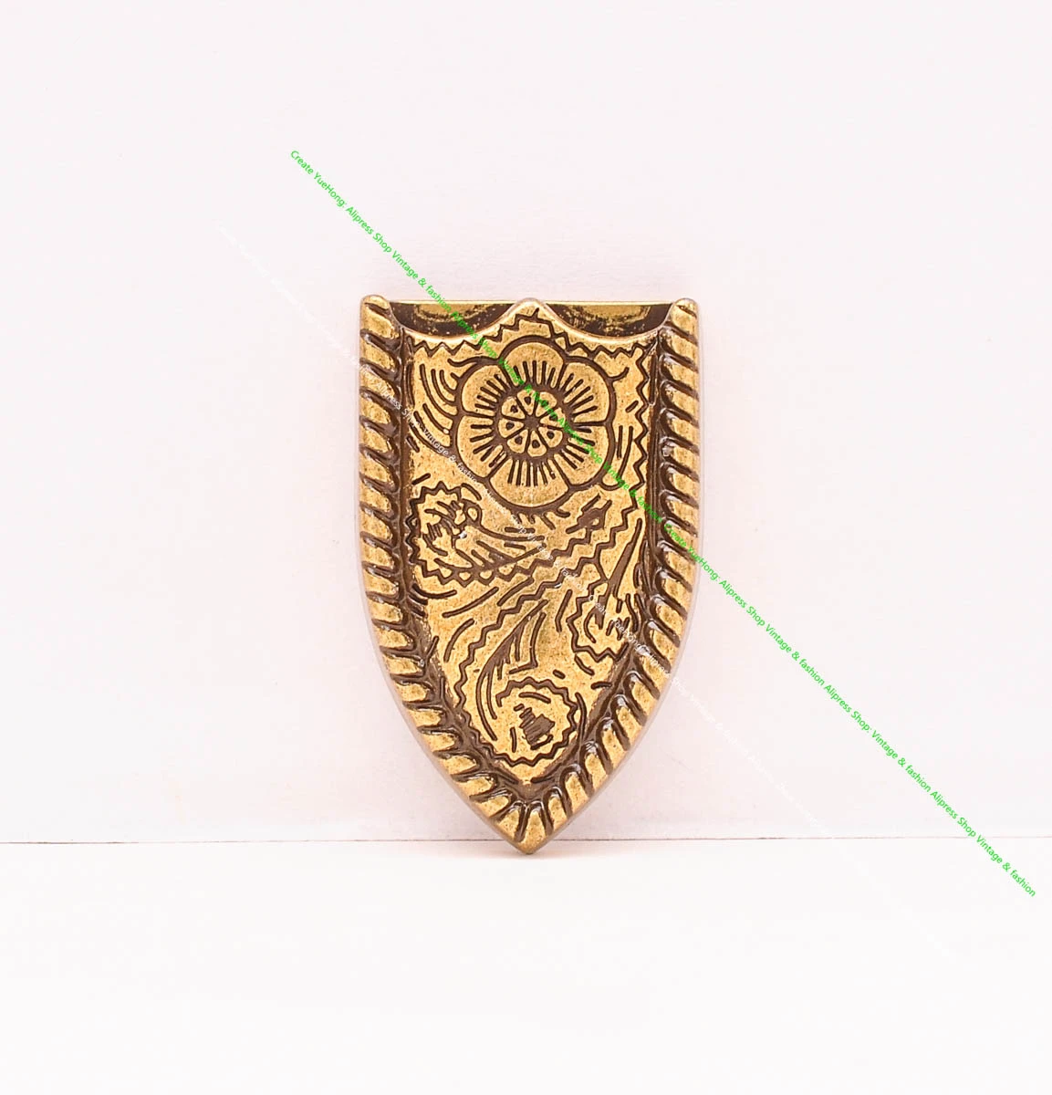 1" Solid Vintage Brass End Bar Pin Buckle 3 Pcs Set Diy Leathercraft Western Flower Rope Engraved Belt Buckle Replacement