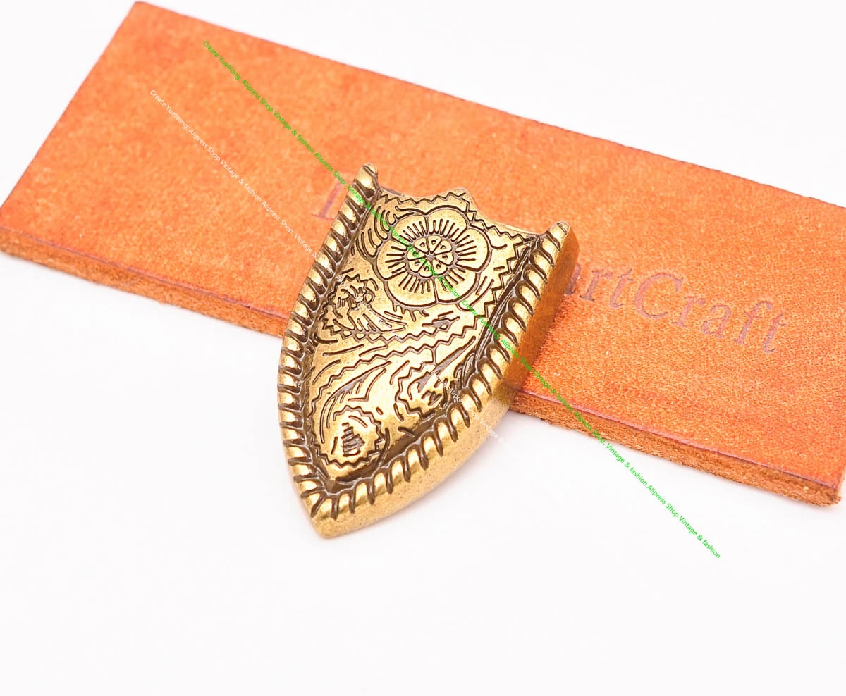 1" Solid Vintage Brass End Bar Pin Buckle 3 Pcs Set Diy Leathercraft Western Flower Rope Engraved Belt Buckle Replacement