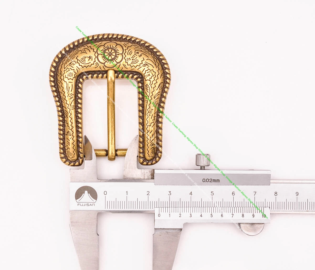 1" Solid Vintage Brass End Bar Pin Buckle 3 Pcs Set Diy Leathercraft Western Flower Rope Engraved Belt Buckle Replacement