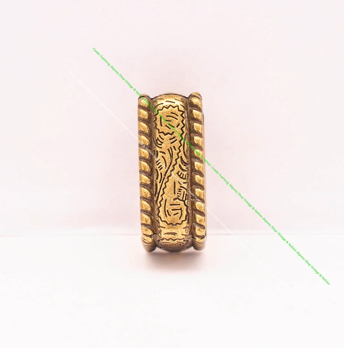 1" Solid Vintage Brass End Bar Pin Buckle 3 Pcs Set Diy Leathercraft Western Flower Rope Engraved Belt Buckle Replacement
