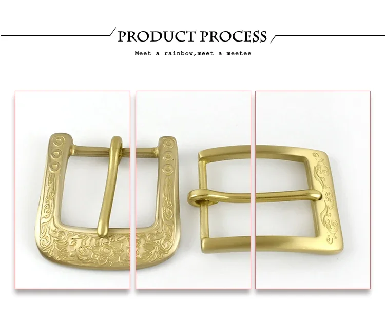 1Pc Deepeel 40mm Brass Belt Buckles Single Pin Buckle for Waistband Bags Strap Garment Leather Craft Replacement Accessories