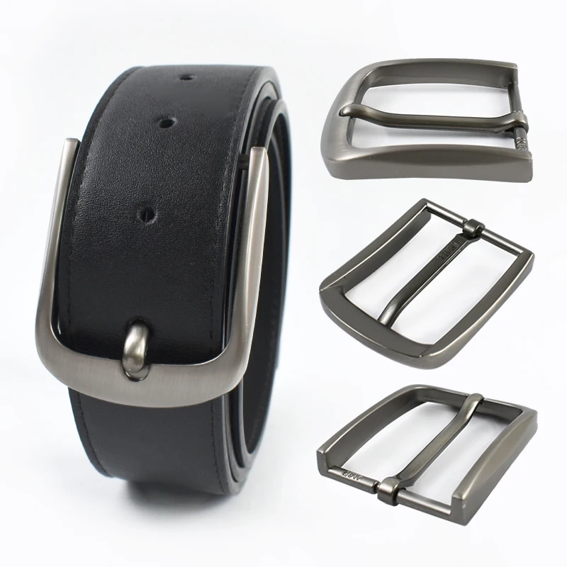 5Pcs 40mm Metal Belt Buckle for 38-39mm Belts Men Jeans Adjust Pin Clasp Man Waistband Head DIY Leather Crafts Accessories