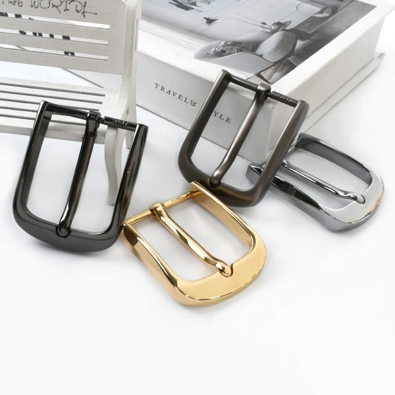 5Pcs 40mm Metal Belt Buckle for 38-39mm Belts Men Jeans Adjust Pin Clasp Man Waistband Head DIY Leather Crafts Accessories