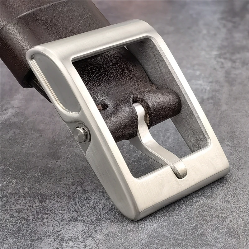 Luxury Carving Solid Brass Belt Buckle For Men Belt Stainless Steel Belt Buckle 40mm DIY Leather Craft Man Buckle Belt BK0002
