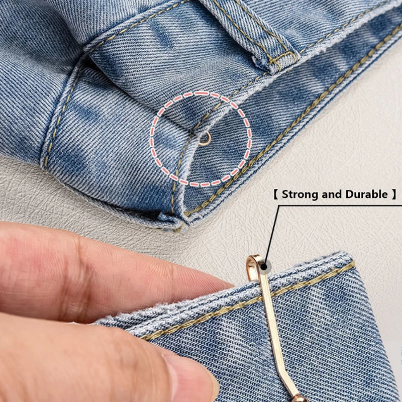 4/10PCS Jeans Skirts Detachable Buckle Accessories Adjustable Sleeve Clip For Pants Waist Tightening Sleeve Reduction Clip