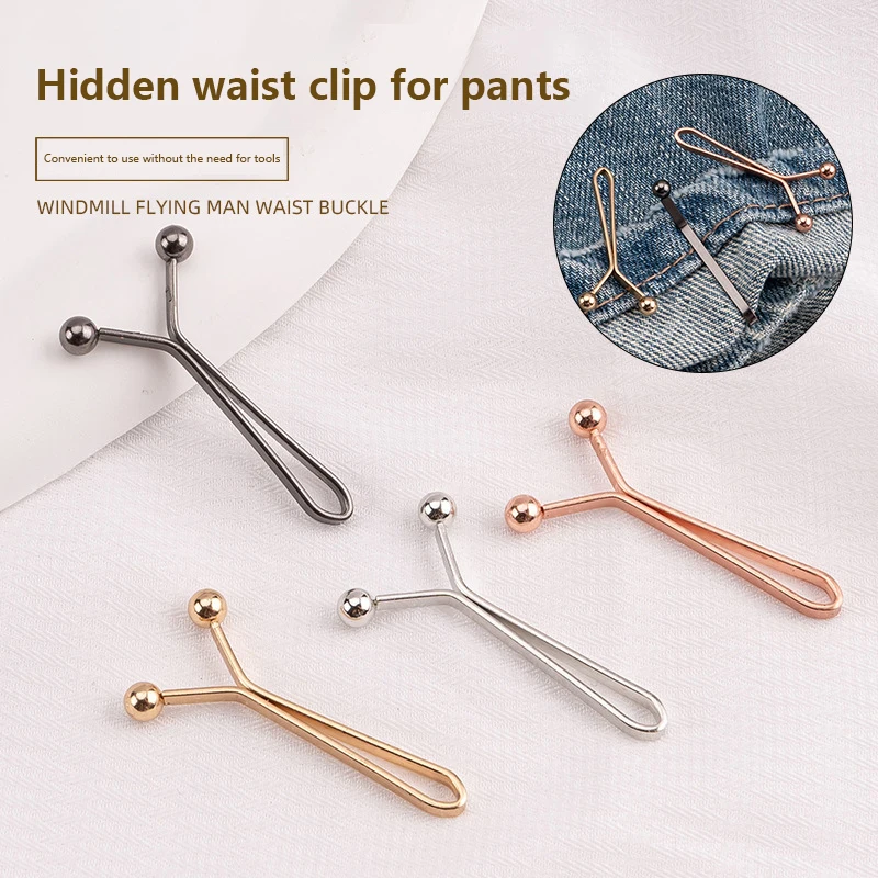 4/10PCS Jeans Skirts Detachable Buckle Accessories Adjustable Sleeve Clip For Pants Waist Tightening Sleeve Reduction Clip
