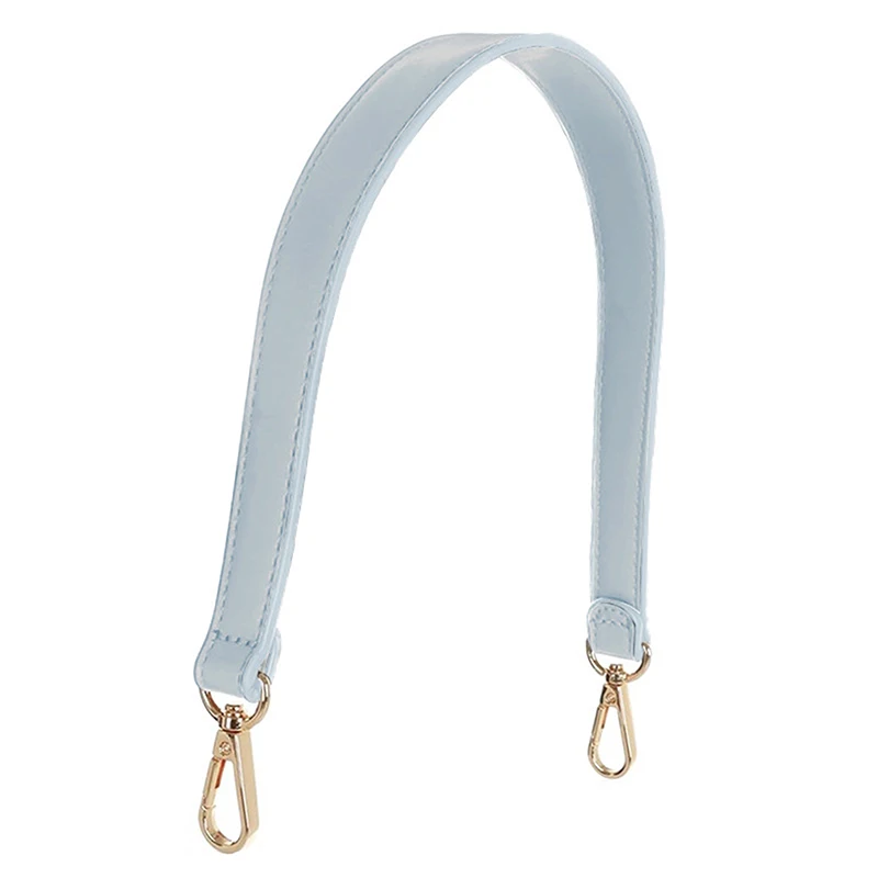 7 Colors PU Leather Bag Strap Handbags Handles For Handbag Short Bag Strap Purse Strap Golden Buckle Replacement Bag Belt Band