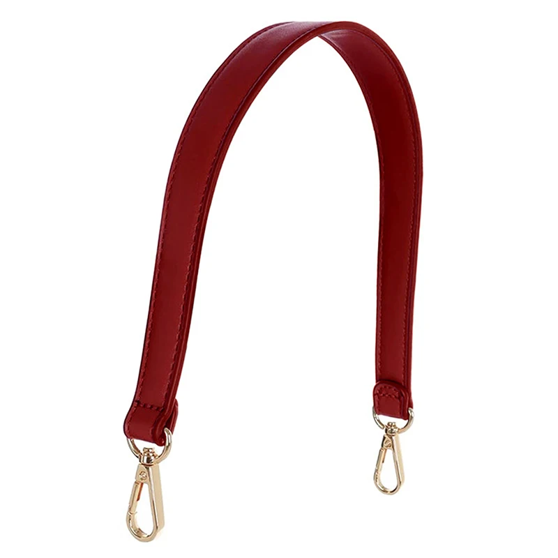 7 Colors PU Leather Bag Strap Handbags Handles For Handbag Short Bag Strap Purse Strap Golden Buckle Replacement Bag Belt Band