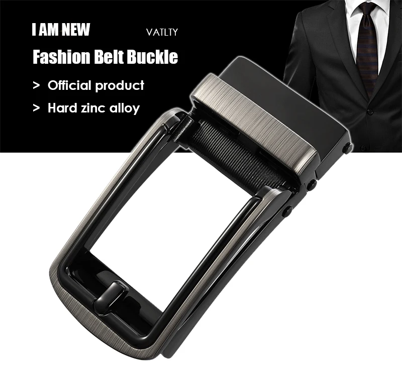 VATLTY Official Genuine Belt Buckle Men for 3.0cm to 3.1cm Non-porous Belt Hard Alloy Automatic Buckle Male K23435