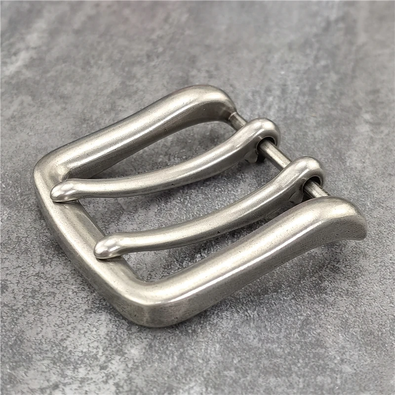 1PCS 40MM Double Pin Metal Belt Buckle Quality Leather Belt Craft Parts Cowboy Belt Buckle Western Belt Buckle For Men AK0049