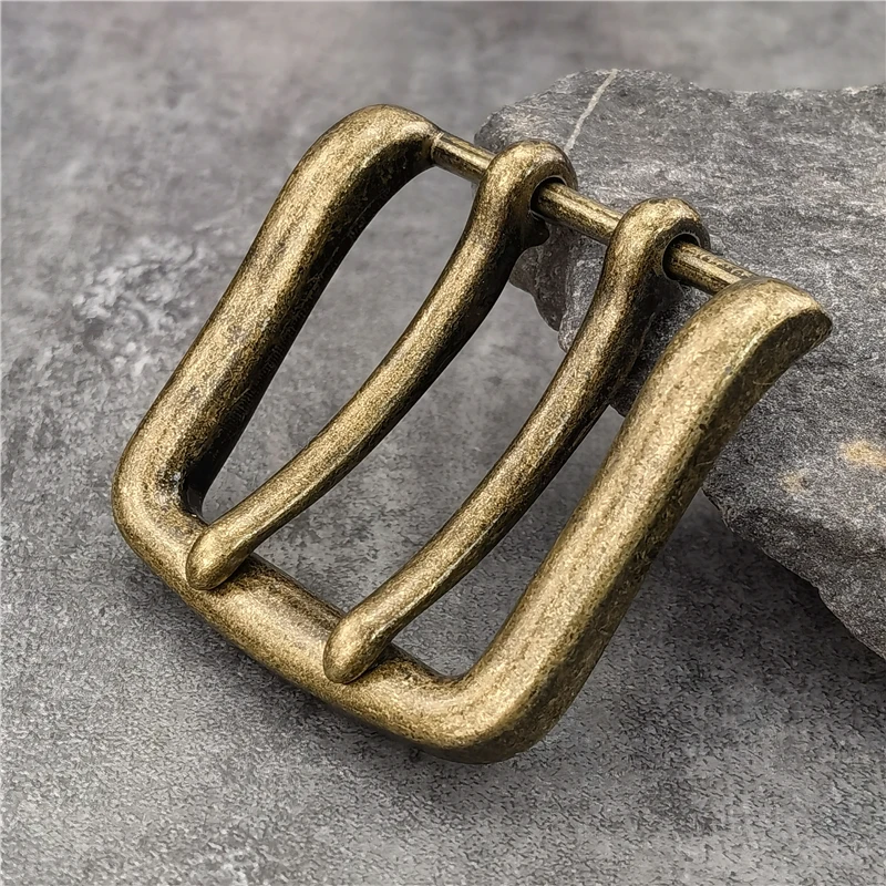 1PCS 40MM Double Pin Metal Belt Buckle Quality Leather Belt Craft Parts Cowboy Belt Buckle Western Belt Buckle For Men AK0049
