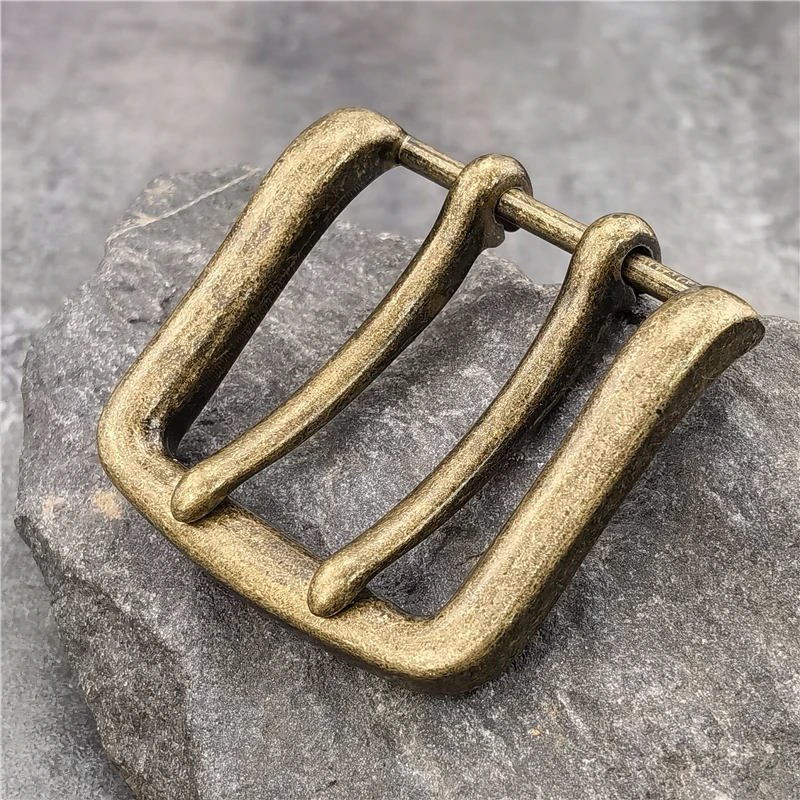 1PCS 40MM Double Pin Metal Belt Buckle Quality Leather Belt Craft Parts Cowboy Belt Buckle Western Belt Buckle For Men AK0049