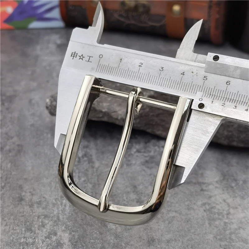 1PCS 40MM Double Pin Metal Belt Buckle Quality Leather Belt Craft Parts Cowboy Belt Buckle Western Belt Buckle For Men AK0049