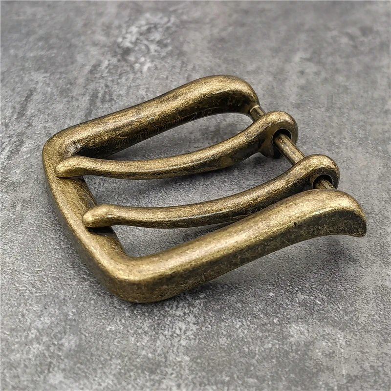 1PCS 40MM Double Pin Metal Belt Buckle Quality Leather Belt Craft Parts Cowboy Belt Buckle Western Belt Buckle For Men AK0049
