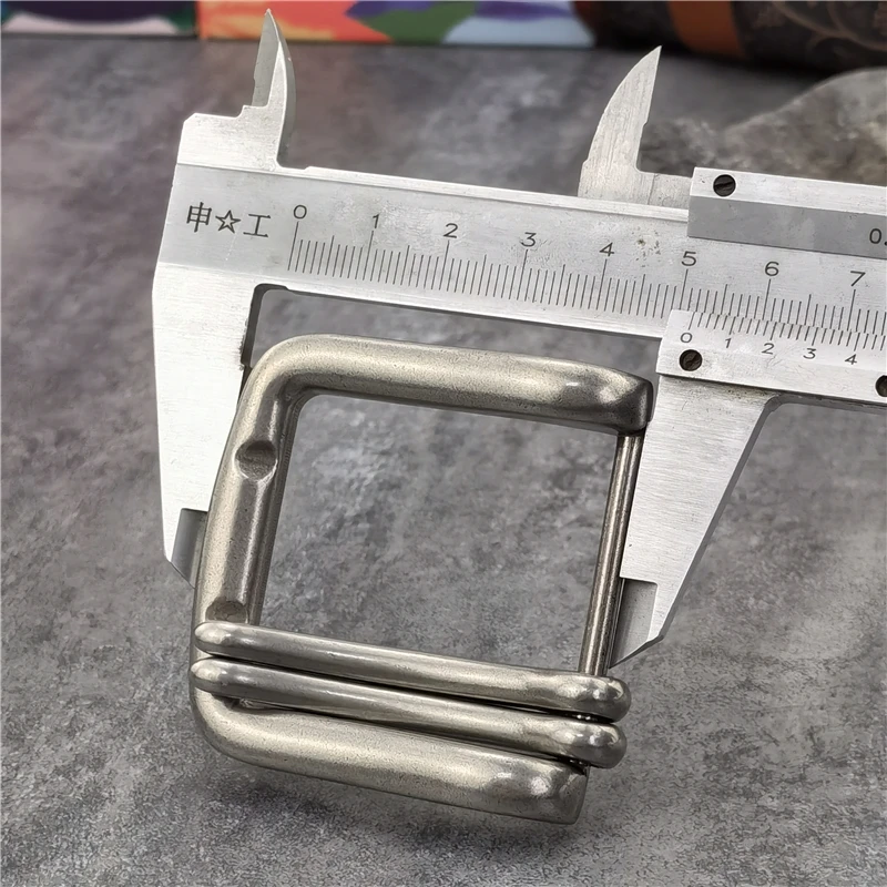 1PCS 40MM Double Pin Metal Belt Buckle Quality Leather Belt Craft Parts Cowboy Belt Buckle Western Belt Buckle For Men AK0049