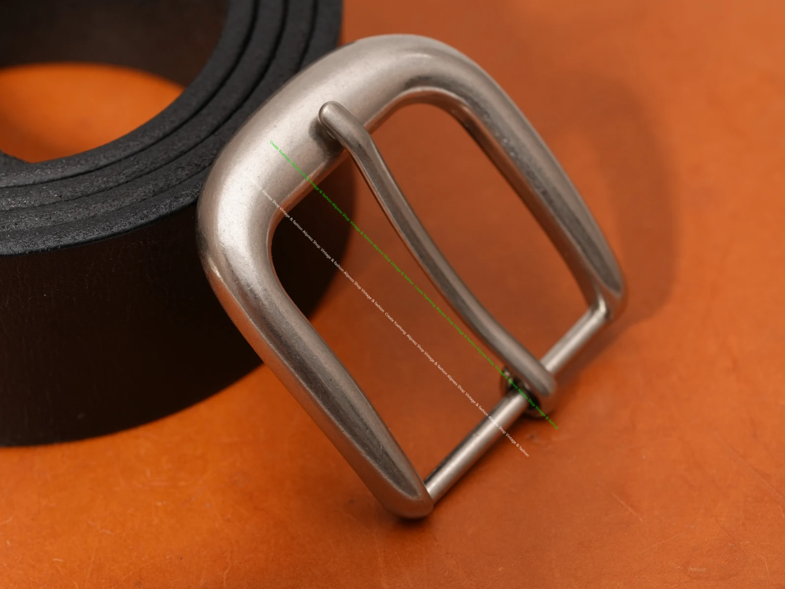 38Mm Quanlity Texas Men Cowboy Rodeo Single Prong End Bar Stainless Belt Buckle Loop and Tip 3 Piece Set Leathercraft Buckle