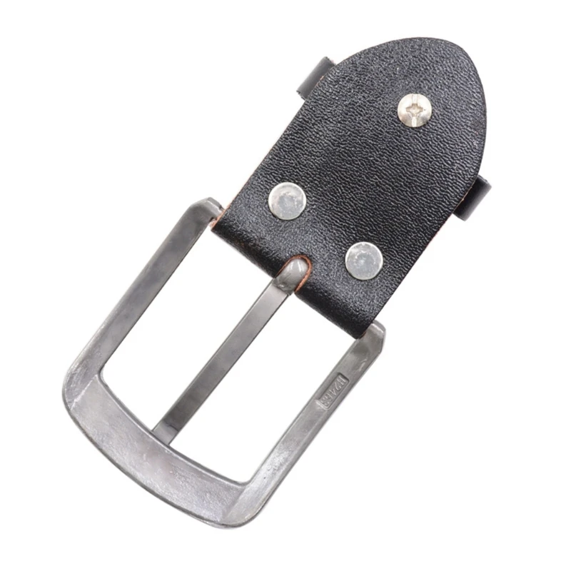 Men Women Punk Belt Buckle Leather Craft Metal Replacement Buckle Gift for Father Leather Craft Streetwear Western Belt Buckle