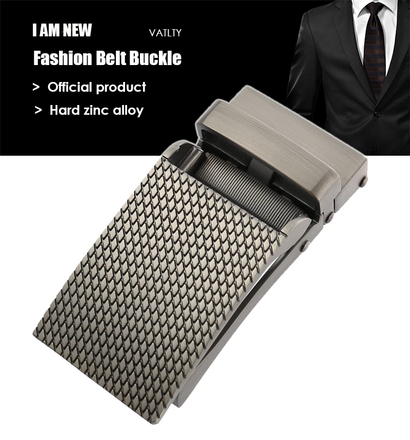 VATLTY Official Genuine Men's Belt Buckle for Non-porous Belts From 3.0cm To 3.2cm, Hard Zinc Alloy Automatic Buckle K2033