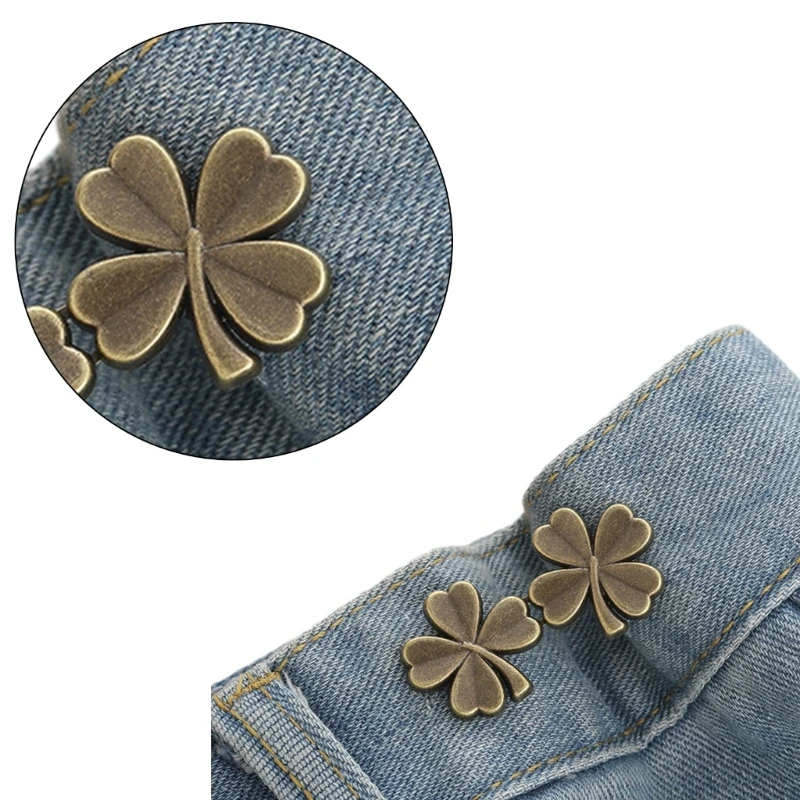 Waist Tighten Brooch Pin for Pants with Anti-Exposed Buckle Brooch Clip Jeans Waist Pin Clothing Accessories for Female