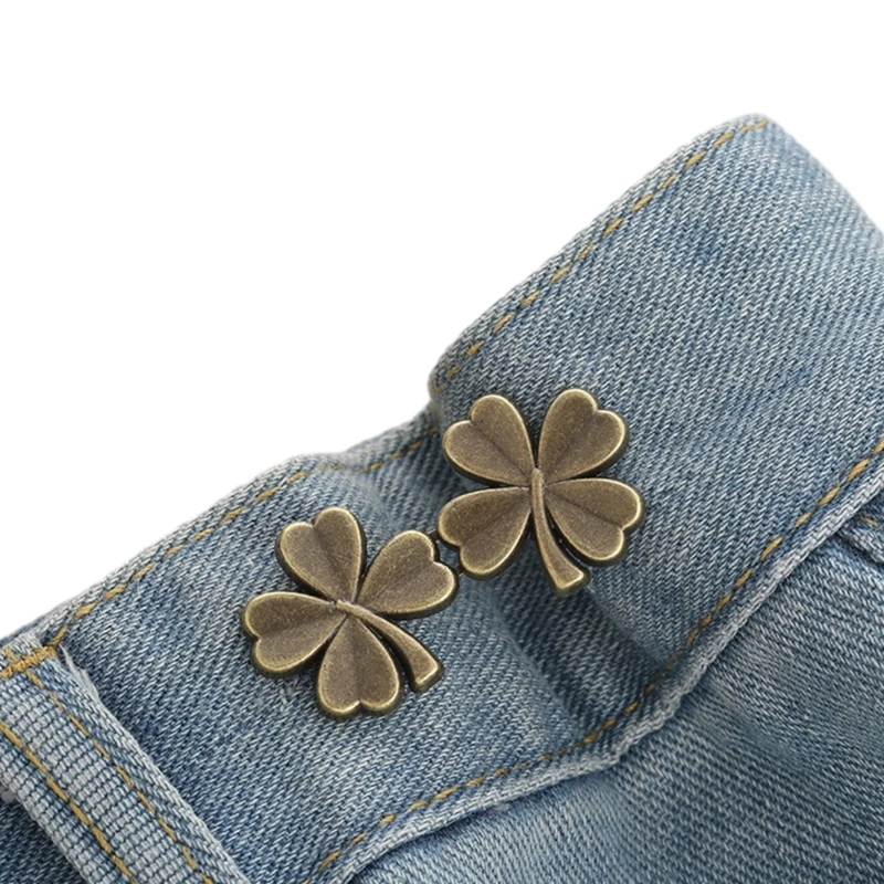 Waist Tighten Brooch Pin for Pants with Anti-Exposed Buckle Brooch Clip Jeans Waist Pin Clothing Accessories for Female