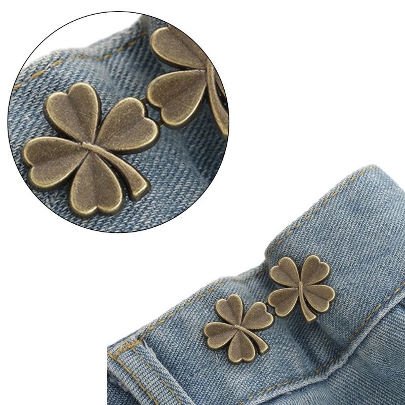 Waist Tighten Brooch Pin for Pants with Anti-Exposed Buckle Brooch Clip Jeans Waist Pin Clothing Accessories for Female
