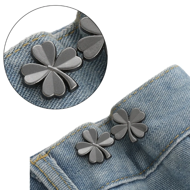 Waist Tighten Brooch Pin for Pants with Anti-Exposed Buckle Brooch Clip Jeans Waist Pin Clothing Accessories for Female