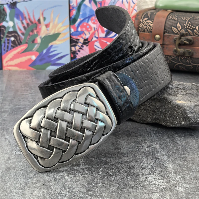 Cowboy Metal Belt Buckles For Men Belt Luxury Ceinture Buckle Belt Man Belt Clip DIY Waistband Leather Craft Accessories AK0035B