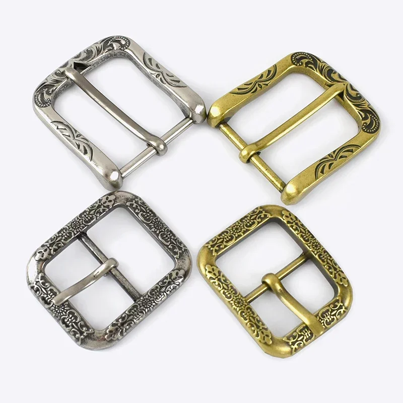 1/2Pcs Deepeel 35/40mm Vintage Metal Bag Belt Buckle Antique Brass Silver Leather Adjust Pin Clasp DIY Webbing Strap Decor Hook