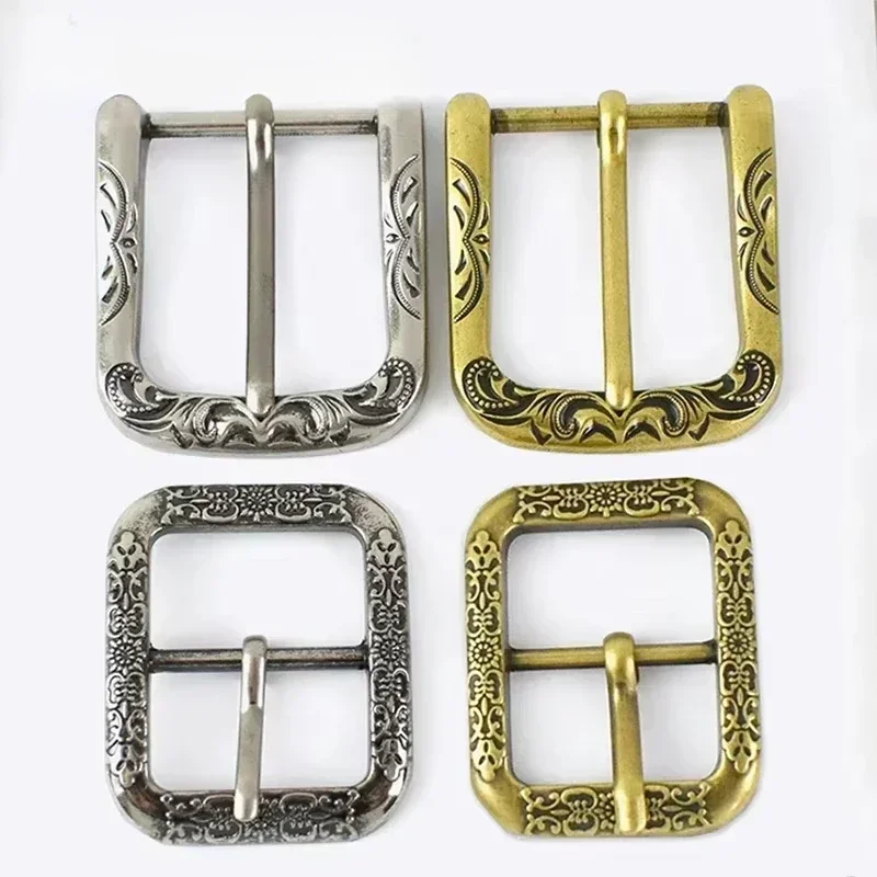 1/2Pcs Deepeel 35/40mm Vintage Metal Bag Belt Buckle Antique Brass Silver Leather Adjust Pin Clasp DIY Webbing Strap Decor Hook