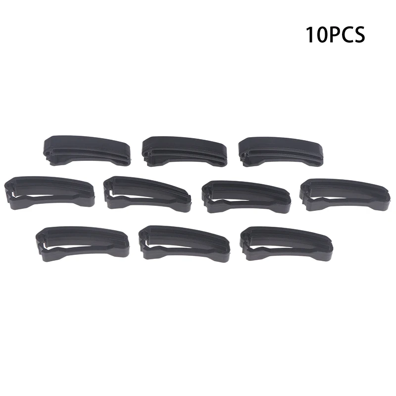 〔Funny〕10 Pcs Plastic Clip Belt Clip Carabiner Belt Clip Black Quick Slip Keeper Buckle End Clip Slider 20-50mm For Backpack