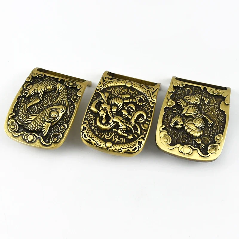 1Pc Deepeel 39/40mm Stainless Steel Pure Brass Belt Buckles for Men's 37-38mm Strap DIY Leather Belts Craft Hardware Accessories