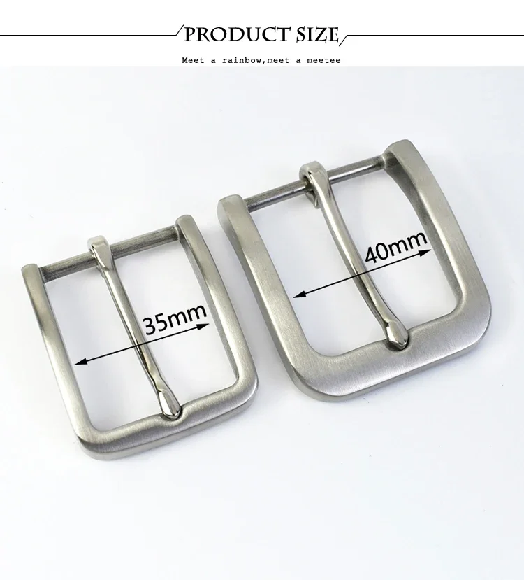 Deepeel 35/40mm Stainless Steel Belt Buckle Jeans Waistband Head Clothes Adjust Clasp Pin Buckles DIY Leather Craft Accessories